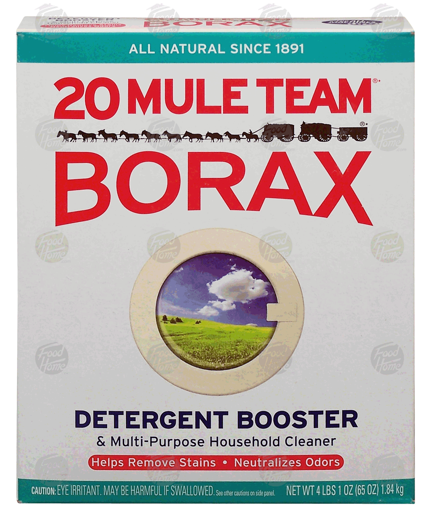 20 Mule Team Borax  detergent booster & multi-purpose household cleaner, removes stains, neutralizes odors Full-Size Picture